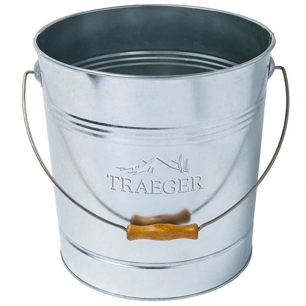 Traeger, secchio in metallo c/manico - cap. 9 kg, Accessori